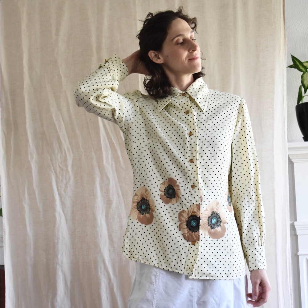 *LAST CHANCE* Vintage Leslie Fay Silk Blend Blouse